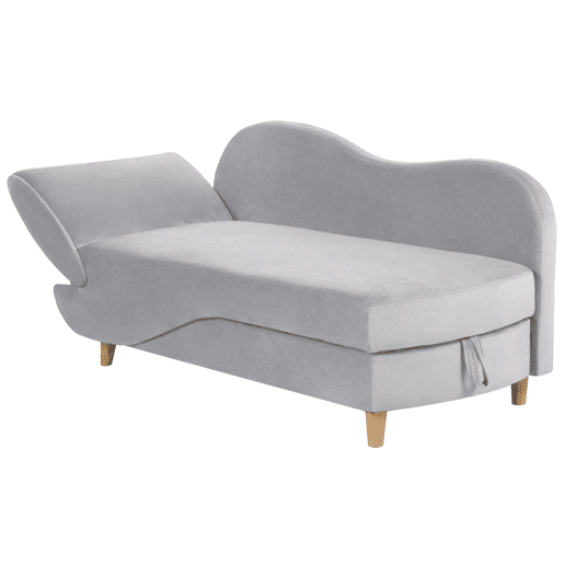 Beliani Chaise longue à esquerda Veludo MERI Beliani Chaise longue à esquerda Veludo MERI