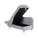 Beliani Chaise longue izquierdo Terciopelo MERI Beliani Chaise longue izquierdo Terciopelo MERI Gris Claro