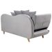 Beliani Chaise longue izquierdo Terciopelo MERI Beliani Chaise longue izquierdo Terciopelo MERI Gris Claro