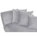 Beliani Chaise longue izquierdo Terciopelo MERI Beliani Chaise longue izquierdo Terciopelo MERI Gris Claro