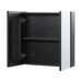 Beliani Mueble de baño con espejo NAVARRA 60 Beliani Mueble de baño con espejo NAVARRA 60 Negro