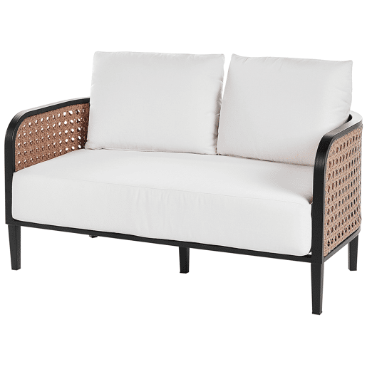 Conjunto de jardim com mesa 2 lugares MONTEFALCO Metal Branco