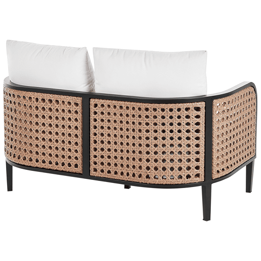 Conjunto de jardim com mesa 2 lugares MONTEFALCO Metal Branco