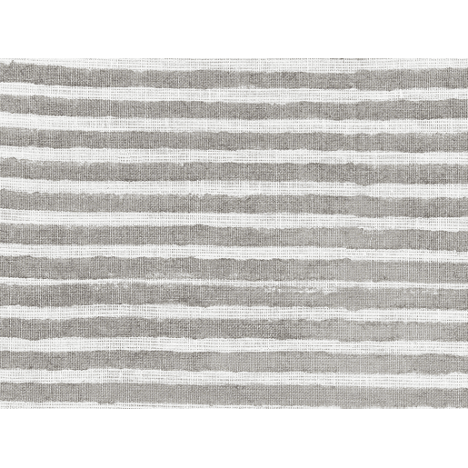 Conjunto de 2 almofadas decorativas KANPAS Linho 50 x 50 cm Cinzento Às riscas