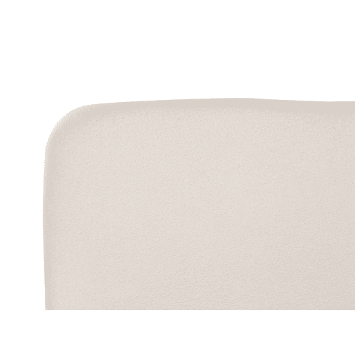 Cama baú Bouclé BLAGNAC 180 x 200 cm Branco creme