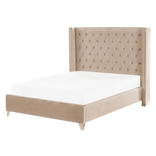 Beliani Cama Veludo LUBBON