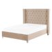 Beliani Cama Terciopelo LUBBON Beliani Cama Terciopelo LUBBON Beige