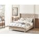 Beliani Cama Terciopelo LUBBON Beliani Cama Terciopelo LUBBON Beige