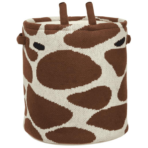 Conjunto de 2 cestos infantis Girafa POMANG Algodão Castanho