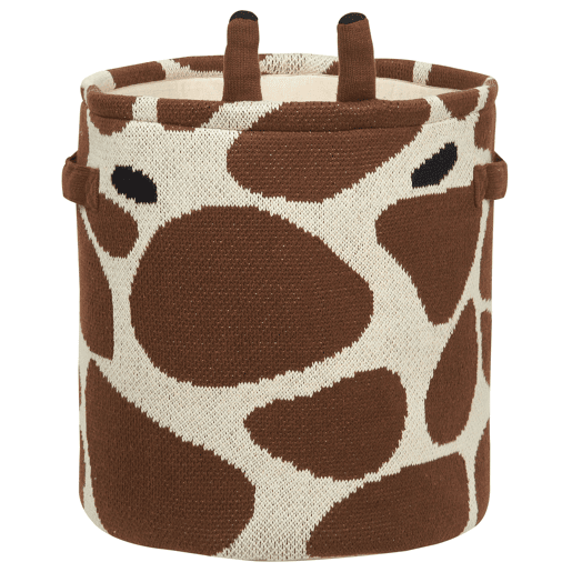 Conjunto de 2 cestos infantis Girafa POMANG Algodão Castanho