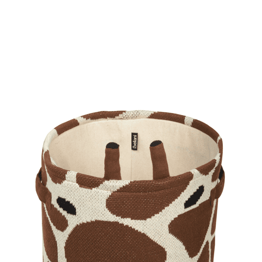 Conjunto de 2 cestos infantis Girafa POMANG Algodão Castanho