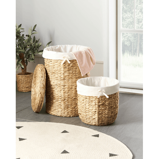 Conjunto de 2 cestos DANANG Vime Natural