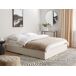 Beliani Cama con almacenaje sin cabecero Bouclé DINAN 167x214 Beliani Cama con almacenaje sin cabecero Bouclé DINAN 167x214 Blanco/ Beige