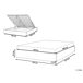 Beliani Cama con almacenaje sin cabecero Bouclé DINAN 167x214 Beliani Cama con almacenaje sin cabecero Bouclé DINAN 167x214 Blanco/ Beige