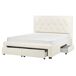 Beliani Cama con cajones Terciopelo LIEVIN 165x217 Beliani Cama con cajones Terciopelo LIEVIN 165x217 Beige