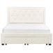 Beliani Cama con cajones Terciopelo LIEVIN 165x217 Beliani Cama con cajones Terciopelo LIEVIN 165x217 Beige