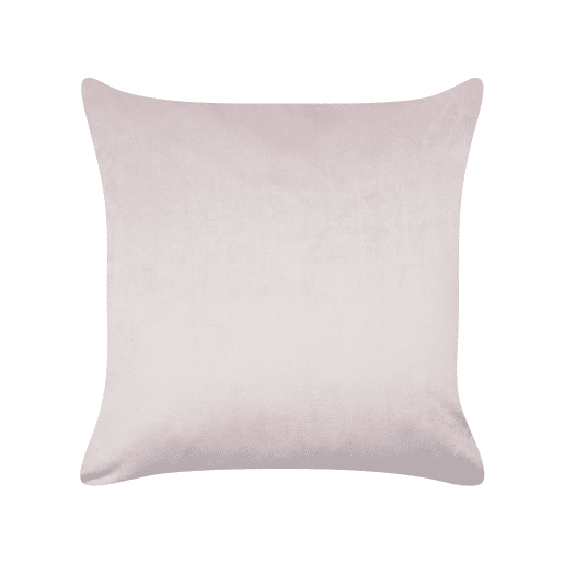 Conjunto de 2 almofadas decorativas IBERIS Veludo 45 x 45 cm Rosa