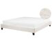 Beliani Cama sin cabecero Bouclé ROANNE 190x213 Beliani Cama sin cabecero Bouclé ROANNE 190x213 Crema