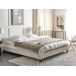 Beliani Cama sin cabecero Bouclé ROANNE 190x213 Beliani Cama sin cabecero Bouclé ROANNE 190x213 Crema