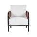 Beliani Conjunto de jardín Aluminio MONTEFALCO Beliani Conjunto de jardín Aluminio MONTEFALCO Blanco/ Beige