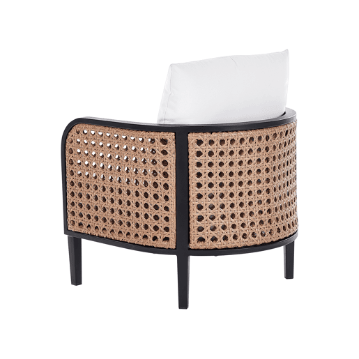 Conjunto de jardim com mesa 4 lugares MONTEFALCO Metal Branco