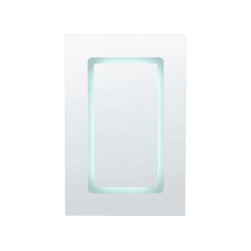 Móvel de casa de banho suspenso com espelho LED CONDOR 40 cm 60 cm Preto