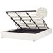 Beliani Cama con almacenaje sin cabecero Bouclé DINAN 187x214 Beliani Cama con almacenaje sin cabecero Bouclé DINAN 187x214 Blanco/ Beige
