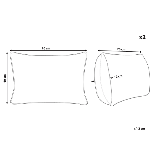 Beliani Almofada decorativa BARJA Beliani Almofada decorativa BARJA