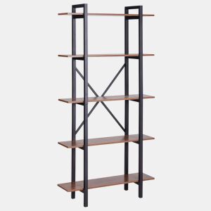 Estante com 5 prateleiras DARBY 180 cm Castanho escuro