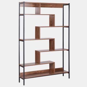 Estante com 6 prateleiras DAVEN 180 cm Castanho