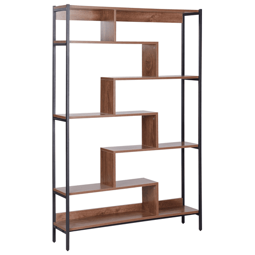 Estante com 6 prateleiras DAVEN 180 cm Castanho