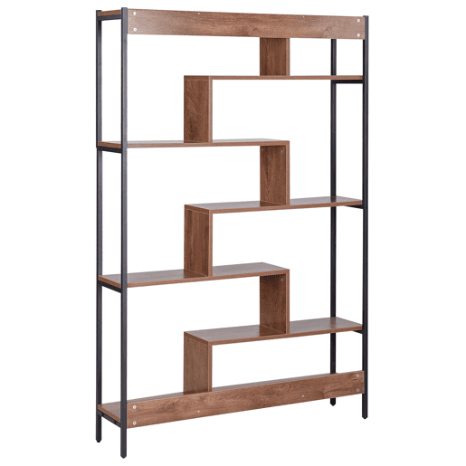 Estante com 6 prateleiras DAVEN 180 cm Castanho
