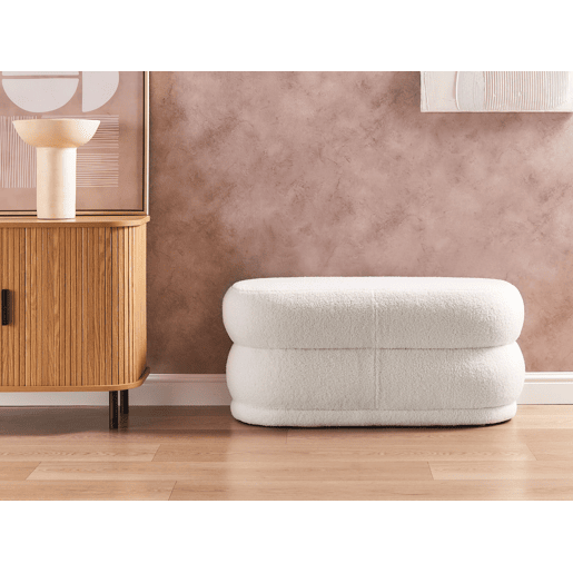Banco ELLENDALE Bouclé Branco creme