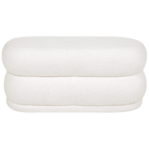 Banco ELLENDALE Bouclé Branco creme