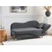 Beliani Chaise longue derecho Terciopelo MERI Beliani Chaise longue derecho Terciopelo MERI Gris Oscuro