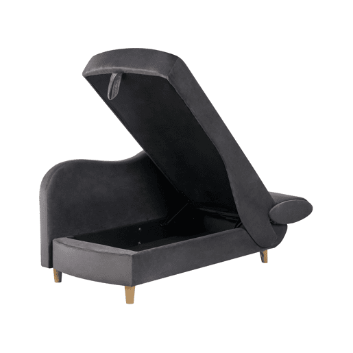 Beliani Chaise longue à direita Veludo MERI