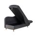 Beliani Chaise longue derecho Terciopelo MERI Beliani Chaise longue derecho Terciopelo MERI Gris Oscuro