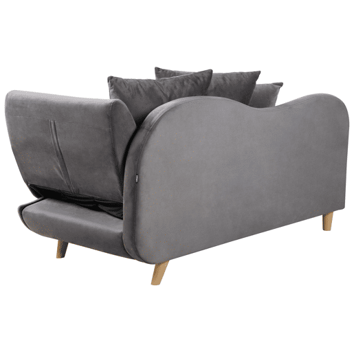 Beliani Chaise longue à direita Veludo MERI