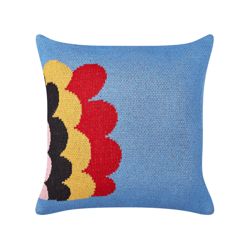 Conjunto de 2 almofadas decorativas PASHOT Algodão 45 x 45 cm Azul
