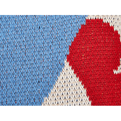 Conjunto de 2 almofadas decorativas PASHOT Algodão 45 x 45 cm Azul