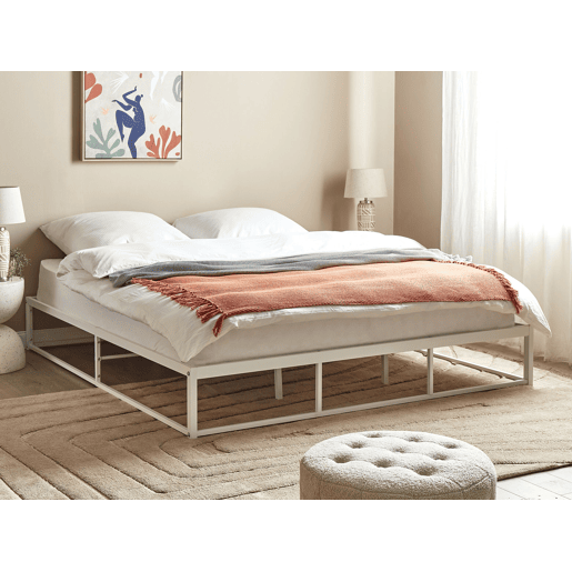 Cama Metal VIRY 180 x 200 cm Branco