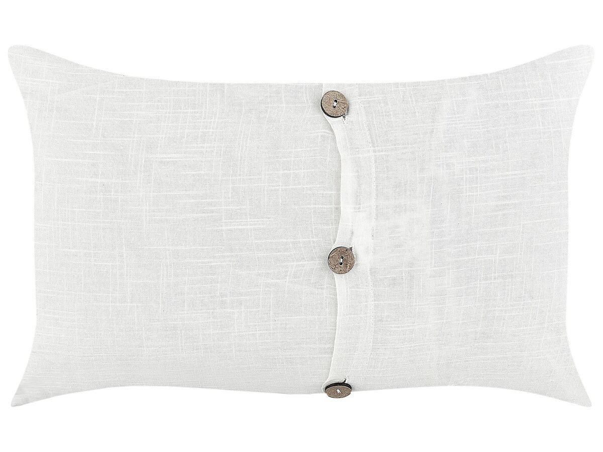 Beliani Cojín decorativo BANORI 50x30 Blanco