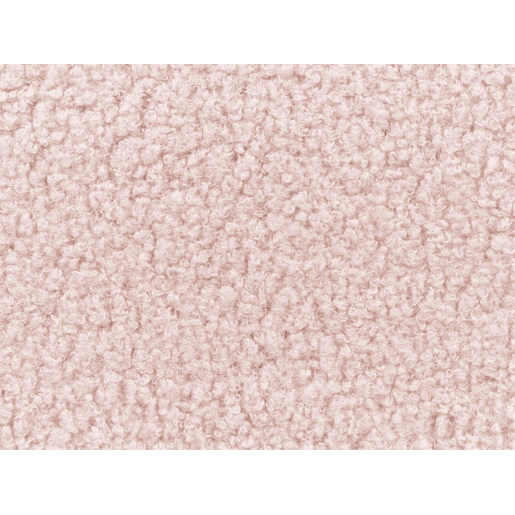 Cama sem cabeceira Bouclé ROANNE 90 x 200 cm Rosa pastel