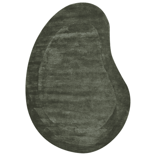 Tapete MASSO Verde escuro 160 x 230 cm Viscose