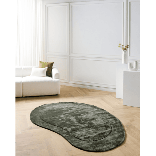 Tapete MASSO Verde escuro 160 x 230 cm Viscose