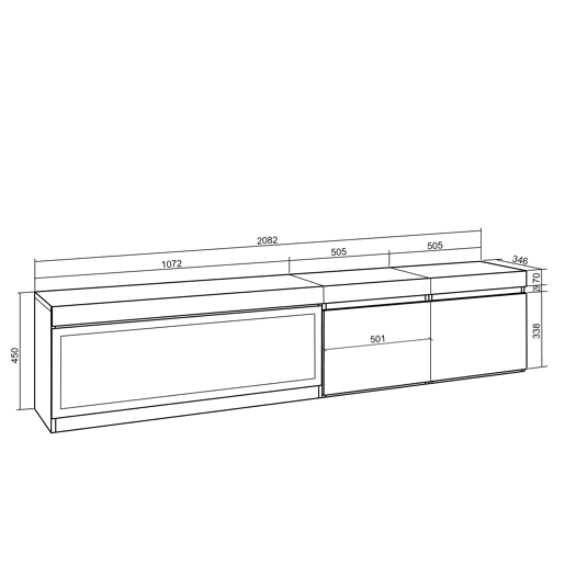 Móvel de TV, Muito espaço de arrumação, 208x35x45cm, Para televisores até 80, Lareira eléctrica XXL, Estilo moderno, Preto Móvel de TV, Muito espaço de arrumação, 208x35x45cm, Para televisores até 80, Lareira eléctrica XXL, Estilo moderno, Preto
