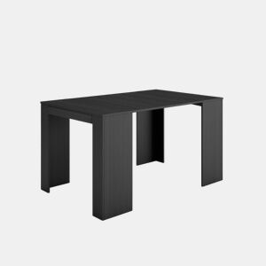 Mesa Consola Extensível, Cozinha, Sala de jantar, 140x90x77cm, Para 6 pessoas, Mesa de Jantar, Preto