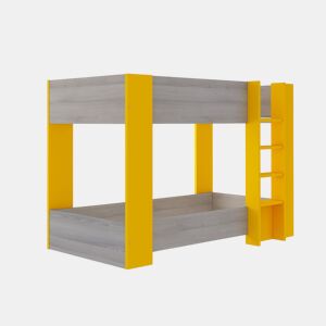 Beliche Milly (190×90 cm)(Cinza, Amarelo)