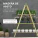 Estantería para Planta Madera de Abeto Outsunny Estantería para Planta Madera de Abeto Outsunny Marrón