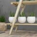 Estantería para Planta Madera de Abeto Outsunny Estantería para Planta Madera de Abeto Outsunny Marrón